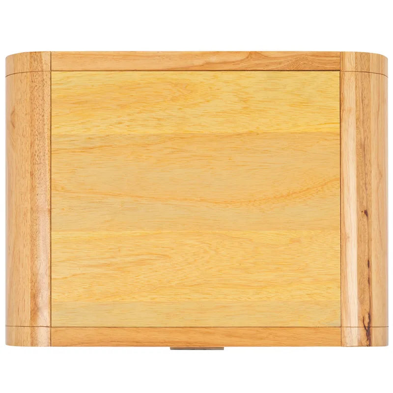 1-Drawer Nightstand with Rattan Panel and Open Shelf