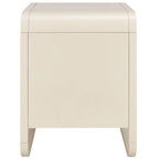 1-Drawer Nightstand with Rattan Panel and Open Shelf