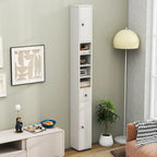 Tall Slim Bathroom Storage Cabinet with Drawer