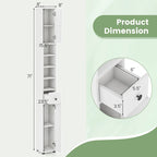 Tall Slim Bathroom Storage Cabinet with Drawer