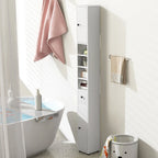 Tall Slim Bathroom Storage Cabinet with Drawer