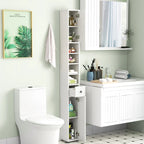 Tall Slim Bathroom Storage Cabinet with Drawer