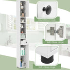 Tall Slim Bathroom Storage Cabinet with Drawer