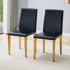 Armless Dining Chair with Metal Legs