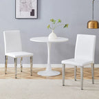 Armless Dining Chair with Metal Legs