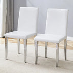 Armless Dining Chair with Metal Legs