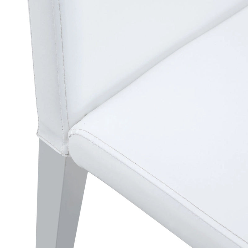 Armless Dining Chair with Metal Legs