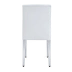 Armless Dining Chair with Metal Legs