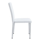 Armless Dining Chair with Metal Legs