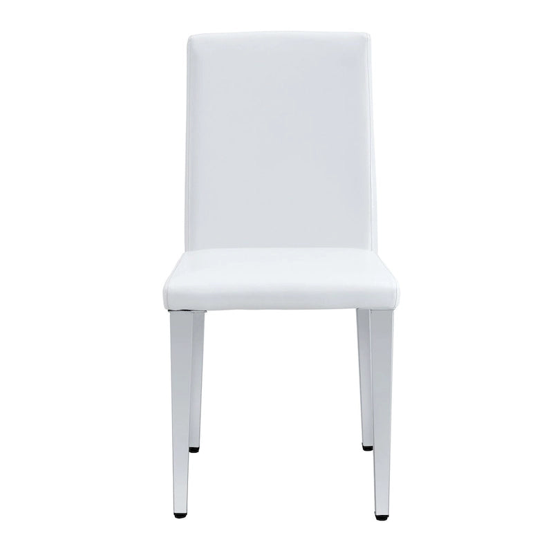 Armless Dining Chair with Metal Legs