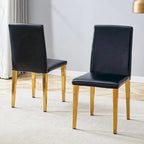 Armless Dining Chair with Metal Legs