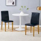 Armless Dining Chair with Metal Legs