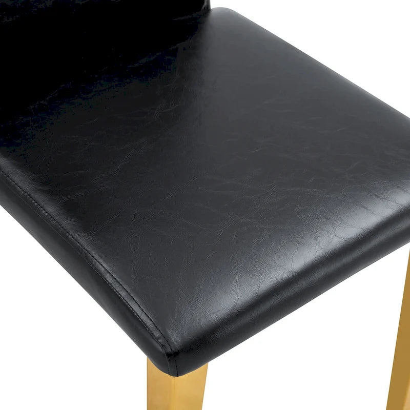 Armless Dining Chair with Metal Legs