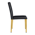 Armless Dining Chair with Metal Legs