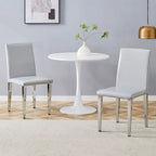 Armless Dining Chair with Metal Legs