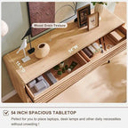 6-Drawer Wood Dresser with Fluted Front Panels