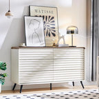 6-Drawer Wood Dresser with Fluted Front Panels