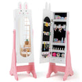 Kids Jewelry Cabinet with Full-Length Mirror