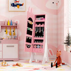 Kids Jewelry Cabinet with Full-Length Mirror