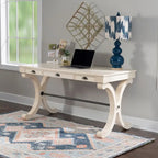 3-Drawer Writing Desk with X-Style Legs