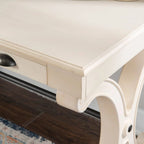 3-Drawer Writing Desk with X-Style Legs