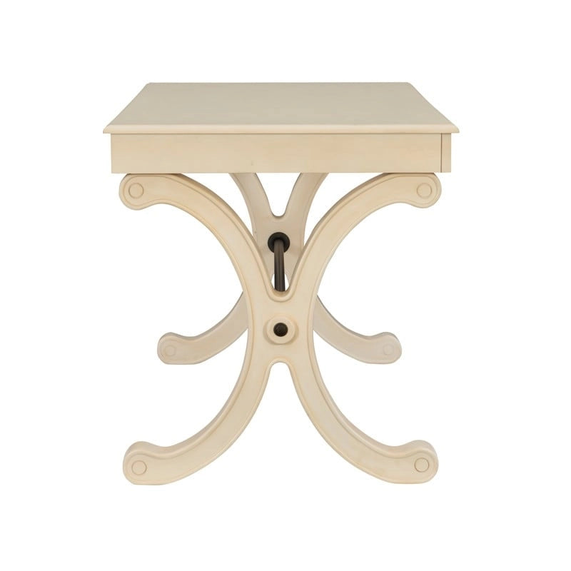 3-Drawer Writing Desk with X-Style Legs