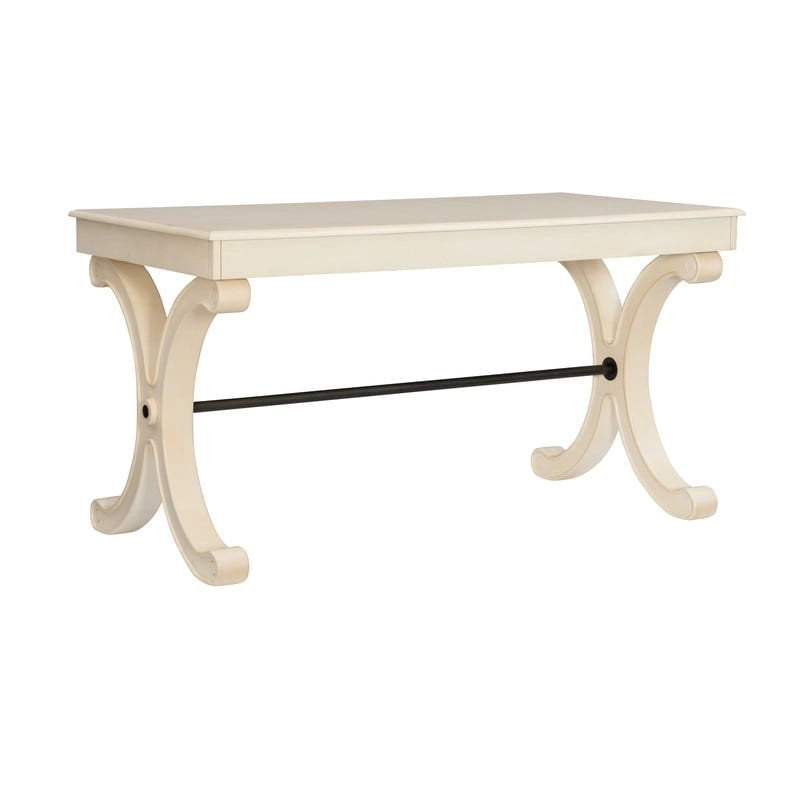 3-Drawer Writing Desk with X-Style Legs