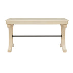 3-Drawer Writing Desk with X-Style Legs