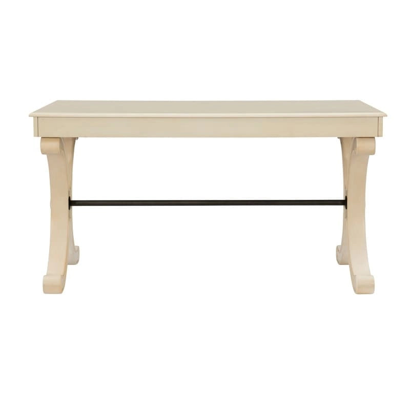 3-Drawer Writing Desk with X-Style Legs