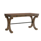3-Drawer Writing Desk with X-Style Legs