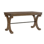 3-Drawer Writing Desk with X-Style Legs