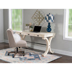3-Drawer Writing Desk with X-Style Legs