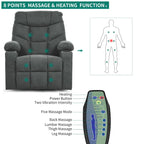 Power Lift Recliner with Massage and Heating