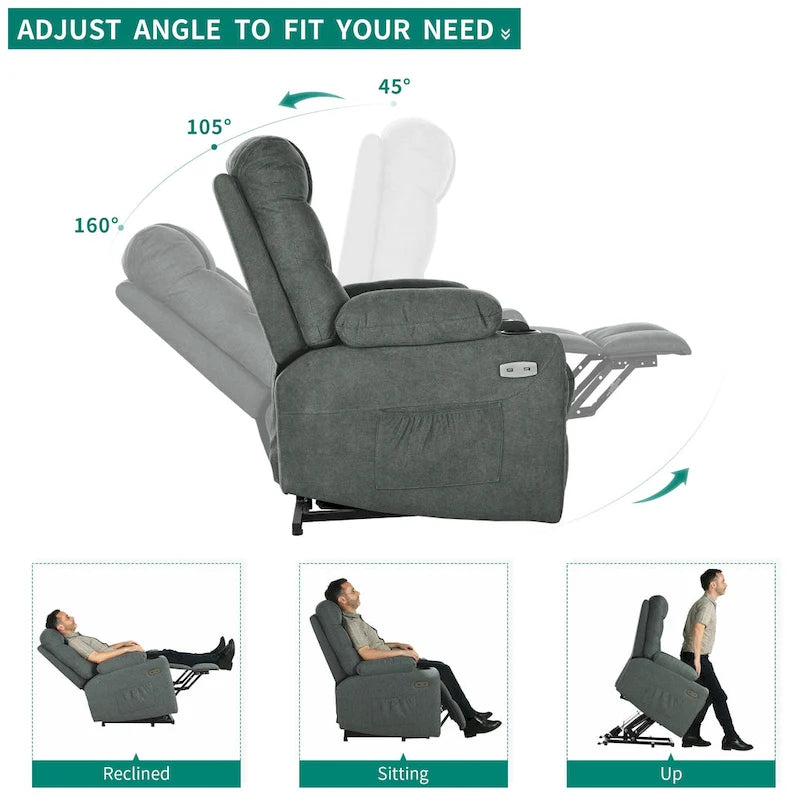 Power Lift Recliner with Massage and Heating