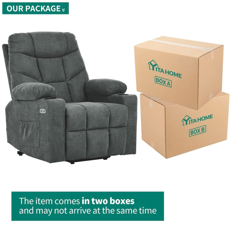Power Lift Recliner with Massage and Heating