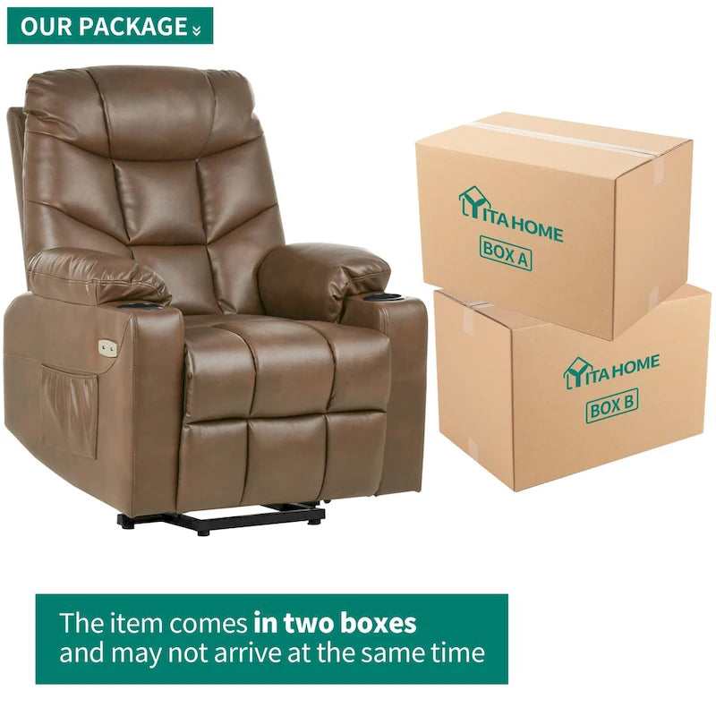 Power Lift Recliner with Massage and Heating