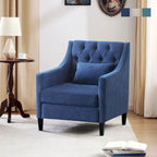 Upholstered Accent Armchair – Available in Blue, Dark Teal & Beige