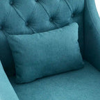 Upholstered Accent Armchair – Available in Blue, Dark Teal & Beige