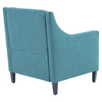 Upholstered Accent Armchair – Available in Blue, Dark Teal & Beige