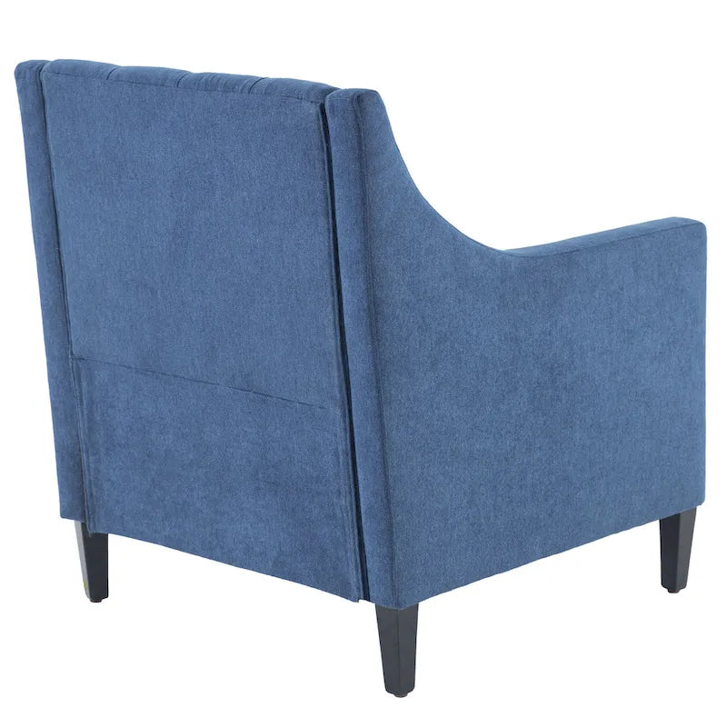 Upholstered Accent Armchair – Available in Blue, Dark Teal & Beige