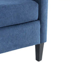 Upholstered Accent Armchair – Available in Blue, Dark Teal & Beige