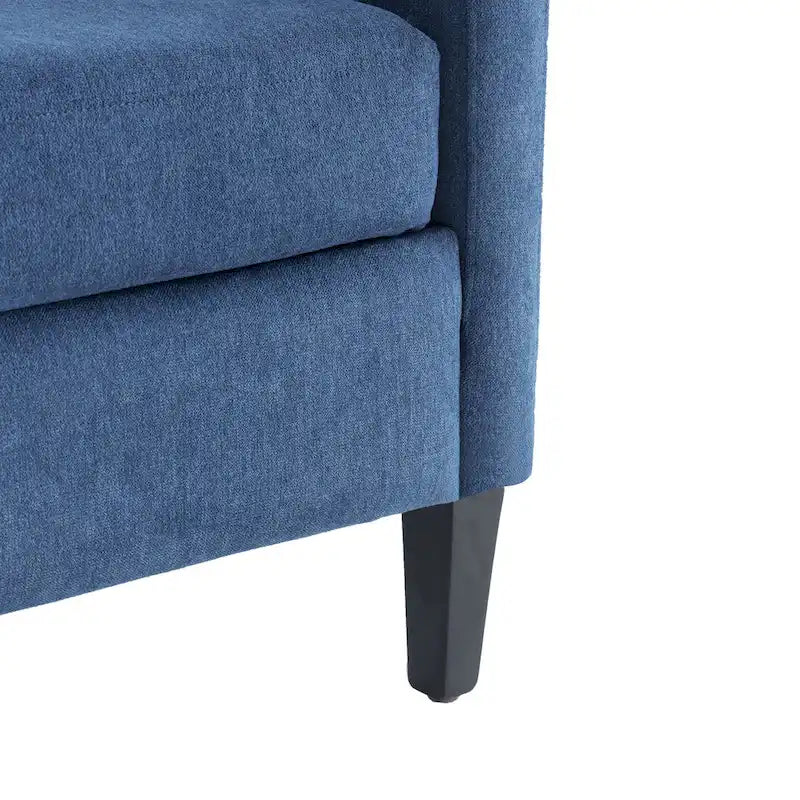 Upholstered Accent Armchair – Available in Blue, Dark Teal & Beige