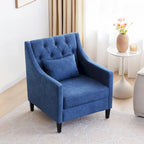 Upholstered Accent Armchair – Available in Blue, Dark Teal & Beige