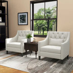 Upholstered Accent Armchair – Available in Blue, Dark Teal & Beige