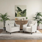 Upholstered Accent Armchair – Available in Blue, Dark Teal & Beige