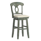 Napoleon Back Wood Swivel Chair – Counter & Bar Height