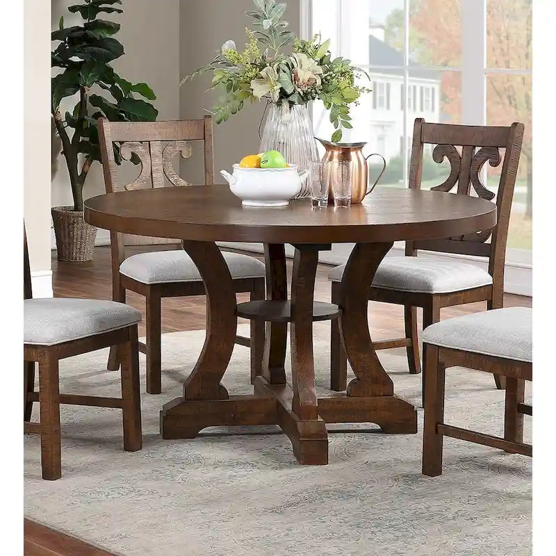 Round Pedestal Dining Table