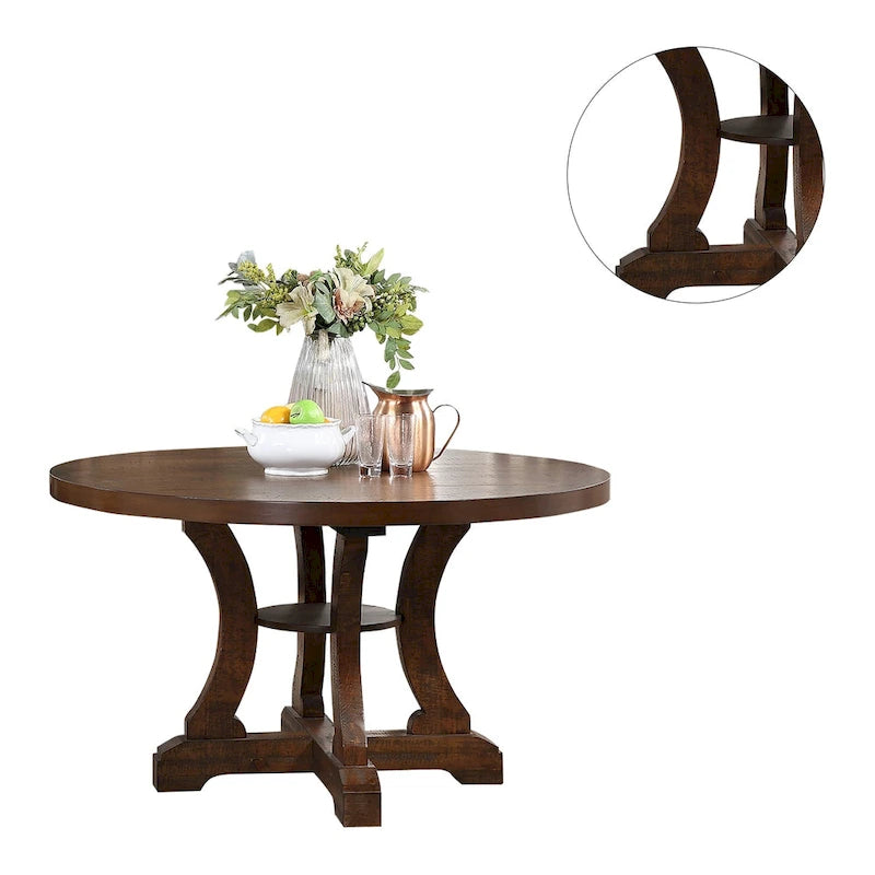 Round Pedestal Dining Table