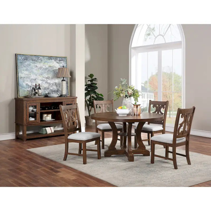 Round Pedestal Dining Table
