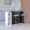 Wire Frame Counter Stool with Cushion Seat